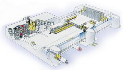 Graphic: visualization of a logistics center